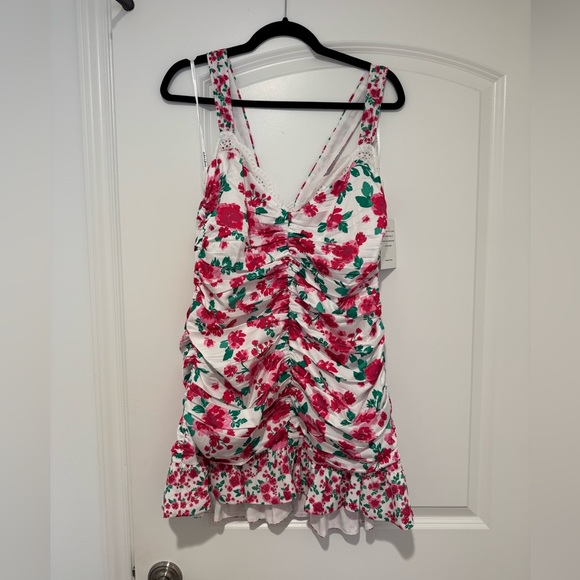 For Love and Lemons Petal Tank Dress - Carnation - Picture 2 of 14